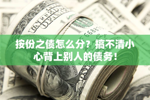 济南按份之债怎么分?搞不清小心背上别人的债务! 济南按份之债怎么分?搞不清小心背上别人的债务!